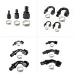 2PCS 4AN 6AN 8AN 10AN 12AN 0°/45°/90°/180° Push Lock Hose End Fitting Fuel Line Adaptor - Сурет 6