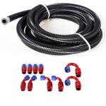 10/16/20FT 6AN CPE Fuel line Hose Braided Nylon Stainless Steel Oil Gas - Сурет 35