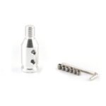 GSTP Car Silver Tone Gear Shift Knob Adapter Fit for Non Threaded Shifter - 圖片 12