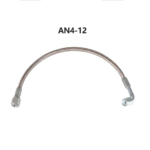 Turbo Oil Feed Line 48" Steel Braided 4AN 90 Degree Straight Hose - Сурет 8