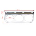 Mechanical 2'' 52mm Chrome Triple Gauge Set Water Temp Oil Pressure AMP Meter - Сурет 5