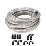 10/16/20FT 6AN CPE Fuel line Hose Braided Nylon Stainless Steel Oil Gas - Сурет 18