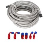 10/16/20FT 6AN CPE Fuel line Hose Braided Nylon Stainless Steel Oil Gas - Сурет 30