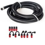 10/16/20FT 6AN CPE Fuel line Hose Braided Nylon Stainless Steel Oil Gas - Сурет 36