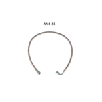 Turbo Oil Feed Line 48" Steel Braided 4AN 90 Degree Straight Hose - Сурет 9