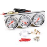 2'' 52mm Mechanical Chrome Triple Gauge Set Water Temp Oil Pressure Volt Meter - Сурет 8