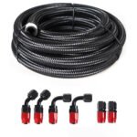 10/16/20FT 6AN CPE Fuel line Hose Braided Nylon Stainless Steel Oil Gas - Сурет 42