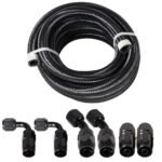 10/16/20FT 6AN CPE Fuel line Hose Braided Nylon Stainless Steel Oil Gas - Сурет 10