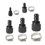 2PCS 4AN 6AN 8AN 10AN 12AN 0°/45°/90°/180° Push Lock Hose End Fitting Fuel Line Adaptor - Сурет 2