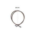Turbo Oil Feed Line 48" Steel Braided 4AN 90 Degree Straight Hose - Сурет 10
