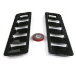2PCS Universal Car Hood Vent Louver Scoop Cover Air Flow Intake Cooling Panel - Сурет 3