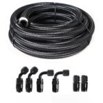 10/16/20FT 6AN CPE Fuel line Hose Braided Nylon Stainless Steel Oil Gas - Сурет 43