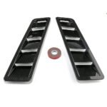 2PCS Universal Car Hood Vent Louver Scoop Cover Air Flow Intake Cooling Panel - Сурет 5