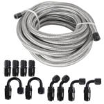 10/16/20FT 6AN CPE Fuel line Hose Braided Nylon Stainless Steel Oil Gas - Сурет 28