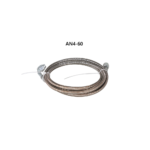 Turbo Oil Feed Line 48" Steel Braided 4AN 90 Degree Straight Hose - Сурет 12