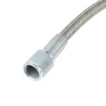 Turbo Oil Feed Line 48" Steel Braided 4AN 90 Degree Straight Hose - Сурет 6
