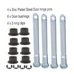GSTP Door Hinge Pins and Bushing Kit 2 Door 4 Pin Fit for 94 - 04 Chevy GMC - Billede 8