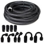 10/16/20FT 6AN CPE Fuel line Hose Braided Nylon Stainless Steel Oil Gas - Сурет 40
