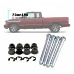 GSTP Door Hinge Pins and Bushing Kit 2 Door 4 Pin Fit for 94 - 04 Chevy GMC - Billede 3