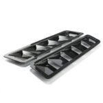 2PCS Universal Car Hood Vent Louver Scoop Cover Air Flow Intake Cooling Panel - Сурет 7