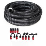 10/16/20FT 6AN CPE Fuel line Hose Braided Nylon Stainless Steel Oil Gas - Сурет 39