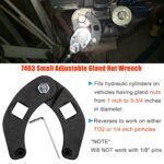 Adjustable Gland Nut Wrench 1266 +7463 Spanner Tool Set for Hydraulic Cylinder - Billede 7