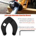Adjustable Gland Nut Wrench 1266 +7463 Spanner Tool Set for Hydraulic Cylinder - Billede 8