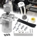 ⁦Baffled Oil Catch Can Kit Reservoir Tank with Breather Filter⁩ - الصورة ⁦16⁩