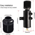 Universal 10AN Baffled Oil Catch Can Breather Can with Drain Valve 750ML Bundle and 10AN 5/8'' Fuel Line Fitting Kit Nylon Braided CPE Oil Hose - 圖片 2