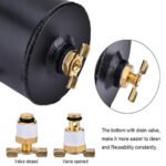 Universal 10AN Baffled Oil Catch Can Breather Can with Drain Valve 750ML Bundle and 10AN 5/8'' Fuel Line Fitting Kit Nylon Braided CPE Oil Hose - 圖片 8