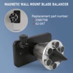 GSTP Lawn Mower Blade Balancer Replaces 42-047 339075B Magnetic Wall Mount Blade Balancer – Vaizdas 12