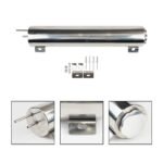 ⁦Polished Stainless Steel 20-24-32-50OZ Radiator Coolant Overflow Puke Tank Can⁩ - الصورة ⁦14⁩