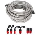 10/16/20FT 6AN CPE Fuel line Hose Braided Nylon Stainless Steel Oil Gas - Сурет 31
