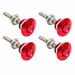 4 X Push Button Quick Release Hood Bonnet Pins Lock Clip Car Bumper Latch Kit - Сурет 2