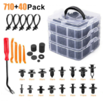 ⁦801Pcs/750Pcs/ 1000Pcs Car Retainer Auto Fasteners Push Trim Plastic Clips Pin Rivet Bumper Kit⁩ - الصورة ⁦2⁩