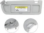 Left Driver & Right Passenger Side Sun Visor for Honda Civic 2006-2011 Light Gray 83280-SNA-A01ZC - Ảnh 3