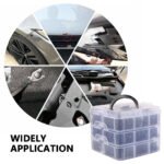 ⁦801Pcs/750Pcs/ 1000Pcs Car Retainer Auto Fasteners Push Trim Plastic Clips Pin Rivet Bumper Kit⁩ - الصورة ⁦21⁩
