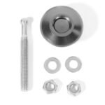 4 X Push Button Quick Release Hood Bonnet Pins Lock Clip Car Bumper Latch Kit - Сурет 5