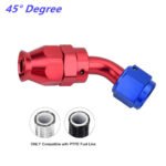 2PCS AN4/AN6/AN8/AN10/AN12 PTFE Hose End Fitting Adapter for PTFE Hose Line Only – Vaizdas 10