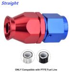 2PCS AN4/AN6/AN8/AN10/AN12 PTFE Hose End Fitting Adapter for PTFE Hose Line Only – Vaizdas 9