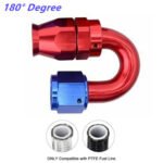 2PCS AN4/AN6/AN8/AN10/AN12 PTFE Hose End Fitting Adapter for PTFE Hose Line Only – Vaizdas 12