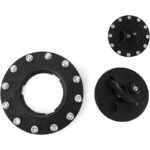 Black Fire-Resistant Gas Tank Filler Cap 150mm with Air Vent - Compatible with Honda CBR, CB Series - Сурет 3