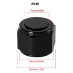 2PCS 4/6/8/10/12 AN Female Flare Fitting Cap Block Off Nut Aluminum For Fuel Systems - Ảnh 4