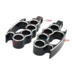 ⁦Black CNC Machined Footpegs for Harley-Davidson Motorcycles⁩ - الصورة ⁦5⁩