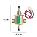 12V Universal 3-6PSI Gas Diesel Inline Low Pressure Electric Fuel Pump HEP-02A - Billede 7