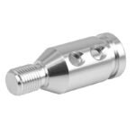 GSTP Car Silver Tone Gear Shift Knob Adapter Fit for Non Threaded Shifter - 圖片 4