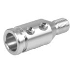 GSTP Car Silver Tone Gear Shift Knob Adapter Fit for Non Threaded Shifter - 圖片 6