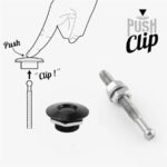4 X Push Button Quick Release Hood Bonnet Pins Lock Clip Car Bumper Latch Kit - Сурет 15