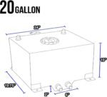 20 Gallon Aluminum Race Drift Fuel Cell cap Tank Level Sender Black — изображение 2