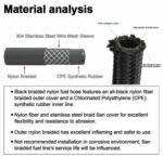 10/16/20FT 6AN CPE Fuel line Hose Braided Nylon Stainless Steel Oil Gas - Сурет 3